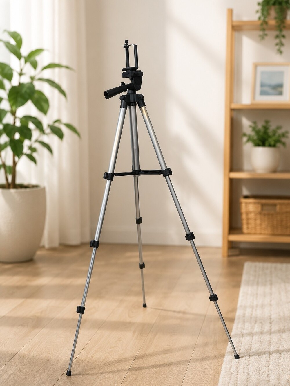 Portable Folding Tripod Stand – Adjustable Telescopic Phone Holder